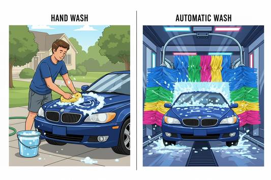 Handwas van een auto aan huis in Flevoland door Het Detailhuis